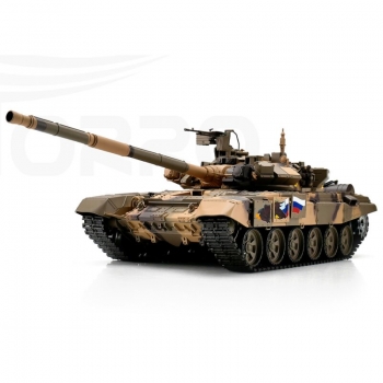 Russischer Kampfpanzer T-90 2,4 GHz R&S IR/BB Version Metallgetriebe Metall-Treib/Leiträder Metallketten